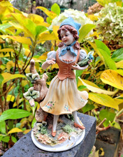 Vintage Capodimonte Girl With