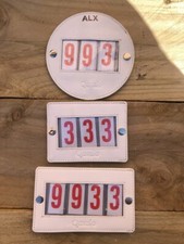 Dressage Bridle Number Holders Genuine Leather 3 and 4 Number Personalize Option