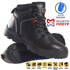 Mens Safety Boots Leather