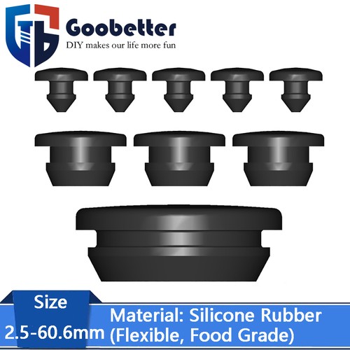 Black short silicone rubber - short,