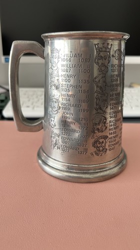 Vintage pewter kings queens - kings,