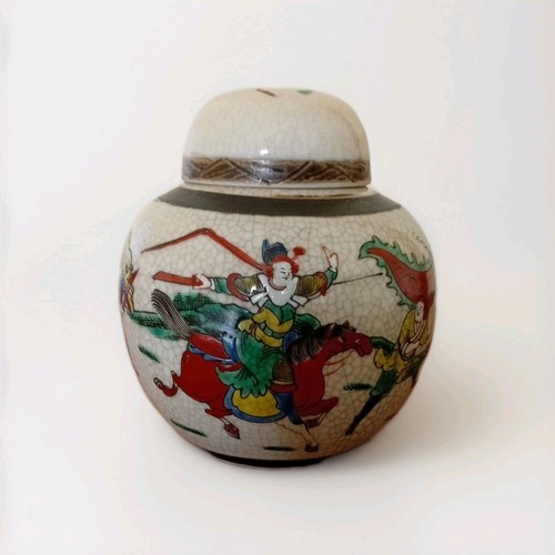 Chinese warriors crackle - warriors, glaze
