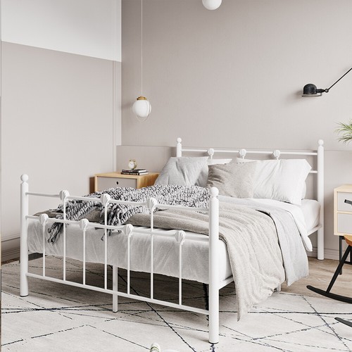 Metal bed frame single double - metal,