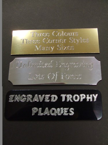Engraved self adhesive trophy - engraved,