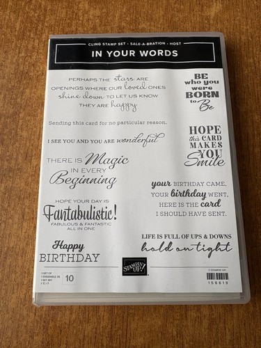 Stampin your words stamp - your,