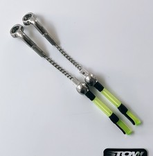 2 Korda MK2 Stow Indicator Bobbins Green Matching StowLites & Over Weights Set