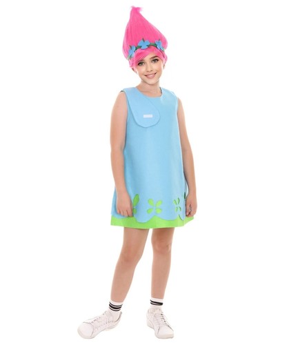 Child trolls dress costume - trolls,