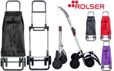 Rolser Pack 4 Wheel Premium Folding Shopping Trolley with Frame Hook