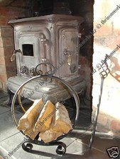 METAL WROUGHT IRON LOG BASKET