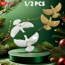 1/2PCS Friendship Turtle Doves Christmas Ornament Gifts Xmas Tree HomeDecoration