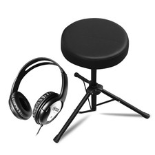 Carlsbro CSS3 Adjustable Drum Stool & DCN2 Closed-Ear Headphones Set