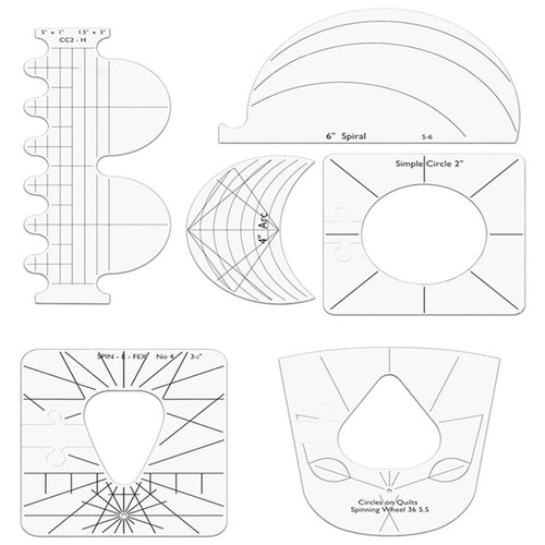 Quilting template ruler - template,