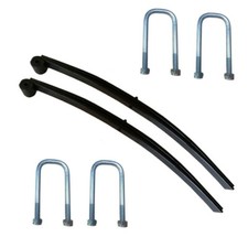 2 X IFOR WILLIAMS STYLE DOUBLE TWIN TRAILER LEAF Spring & Bush C90004 c/w Ubolts