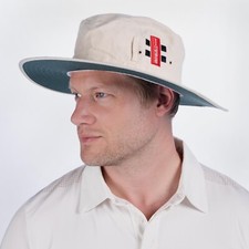 Gray Nicolls Unisex Wide Brim Cream Cricket Sun Hat - Free P&P