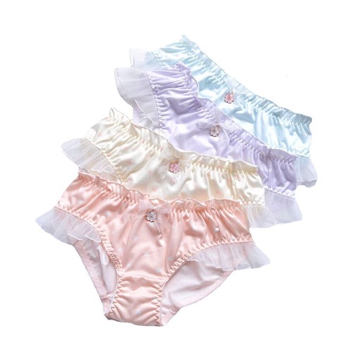 Women lace ruffle - lace, knickers