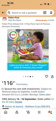 Fisher price deluxe kick n - deluxe,
