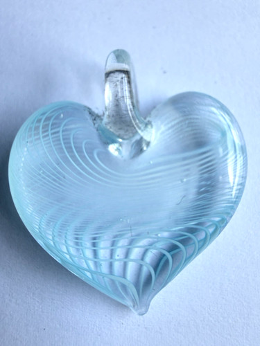 Large dichroic glass - glass, heart