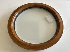 600mm circle Round upvc Clear A RATED double glazed window Oak On White
