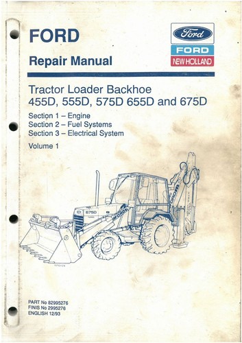 Ford digger tractor - tractor, backhoe