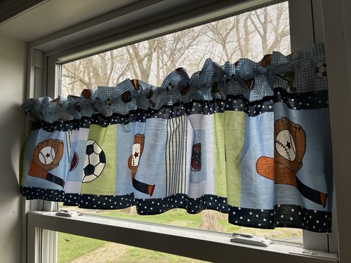 Boys sport theme blue - blue, lambs