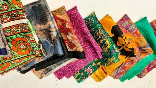 Huge lot 100 pure - lot, silk