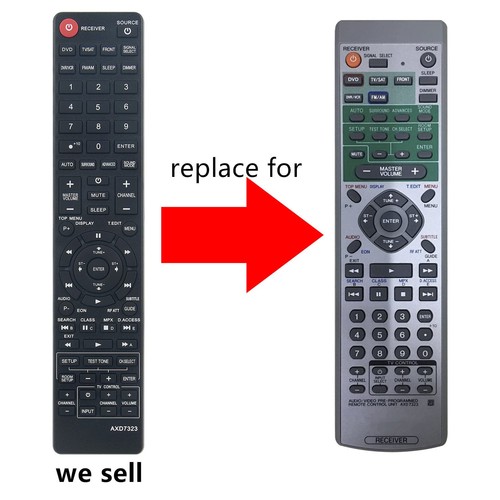 Axd7323 replaced remote - axd7323,