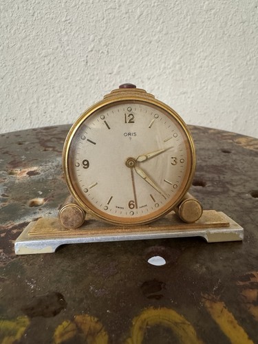 Vintage oris small alarm - oris, clock