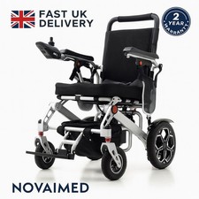 Premium Folding Electric Wheelchair Ultra-Light Aluminium Long Range 