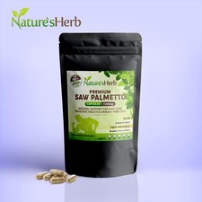 Saw Palmetto Capsules  7200mg Prostate UTI Urinary Tract Hair Loss VEGAN UK FAST
