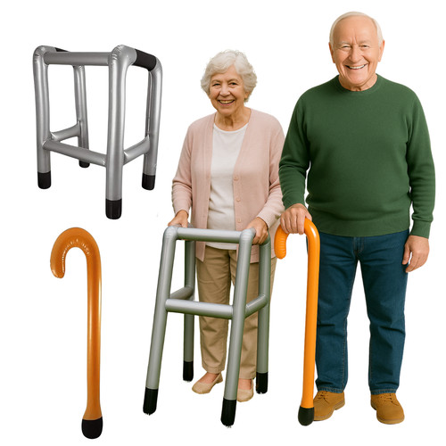Inflatable walking stick blow - inflatable,
