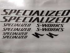 Specialized, S-WORKS Premium Quality Decals/Stickers, Black. Free Delivery
