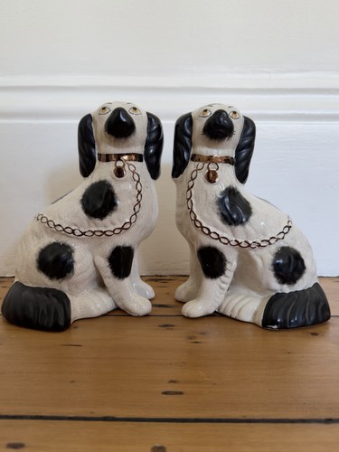 Pair antique staffordshire - pair,