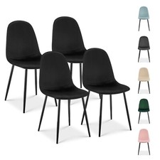 Velvet Dining Chair Plain Seat