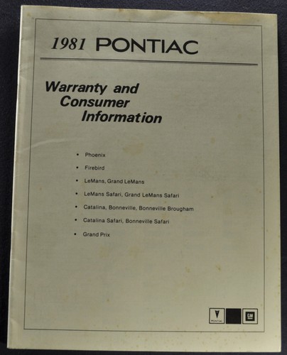 1981 pontiac consumer info - 1981,