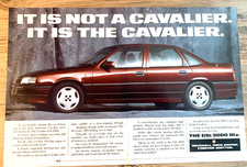 VAUXHALL CAVALIER GSi 2000 16v FRAMEABLE COLLECTIBLE ORIGINAL CLASSIC CAR ADVERT