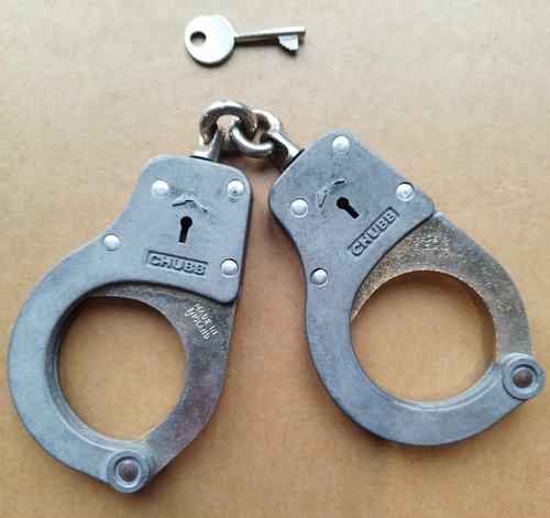 Chubb handcuffs with one key - chubb,