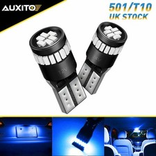 2x T10 LED Light Car Bulb 10PCS Auto Lamp For Interior Dome Map Set Inside Blue