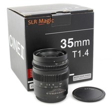 Boxed SLR Magic 35mm T1.4 Cine