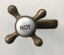 Vintage Brass Tap Hot