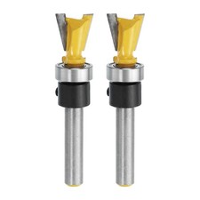 2pcs Dovetail Router Bits 1/4"