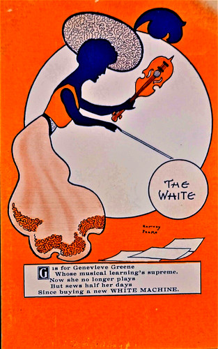 White sewing machine - sewing,