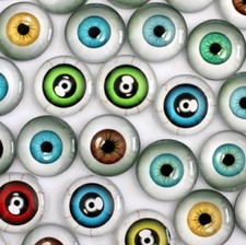 10 Human Eyeball Cabochons