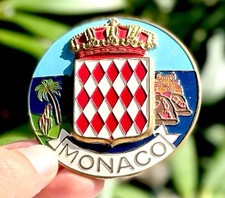 Monaco Monte Carlo Original Vintage Car Badge