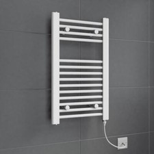 Electric Flat White Towel Rail