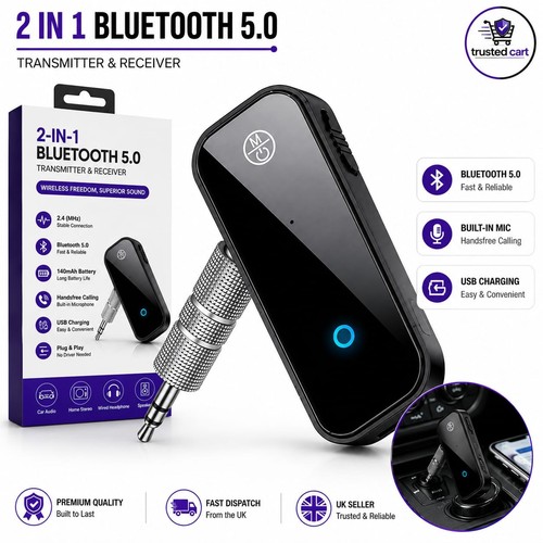 Wireless bluetooth v5 0 - 2-in-1, v5.0