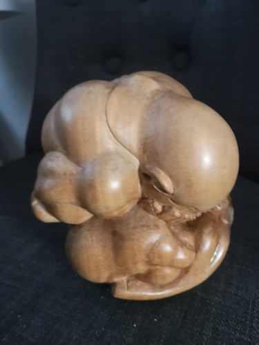 Hand carved wooden weeping - hand,