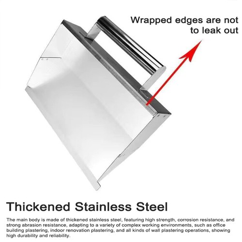 Stainless steel plastering - steel,