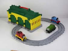 Thomas and friends  Tidmouth shed set carry case With Take Along Trains