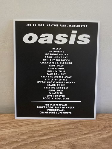 Oasis live setlist 20th - setlist,
