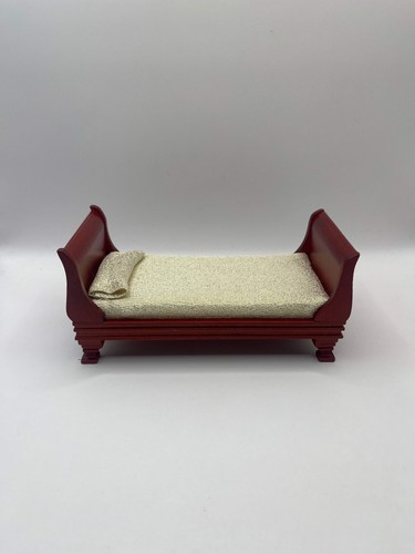 Dolls house single sleigh - sleigh, bed